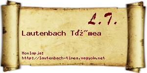 Lautenbach Tímea névjegykártya